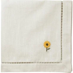 Pick a Poppy Servetter & Tillbehör-Sunflower Bomullsservett 45x45 cm