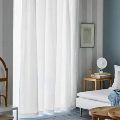 Sunrise Gardin Med Veckband 280x290 cm, Vit