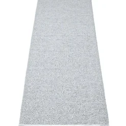 Pappelina Utomhusmattor & Balkongmattor|Plastmattor-Svea Matta Metallic Grey/Light Grey, 70x160 cm