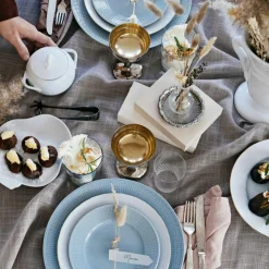 Rörstrand Assietter-Swedish Grace Assiett 17 cm 4-pack, Snö