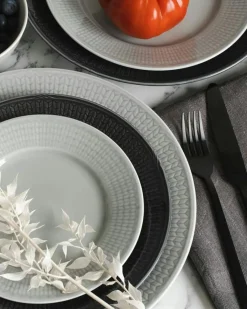 Rörstrand Djupa Tallrikar-Swedish Grace Djup Tallrik 25 cm, Snö (Vit)