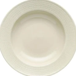 Rörstrand Djupa Tallrikar-Swedish Grace Djup Tallrik 25 cm, Snö (Vit)