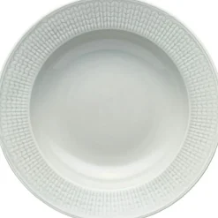 Rörstrand Djupa Tallrikar-Swedish Grace Djup Tallrik 25 cm, Snö (Vit)