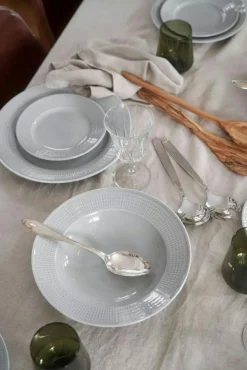 Rörstrand Djupa Tallrikar-Swedish Grace Djup Tallrik 25 cm, Snö (Vit)