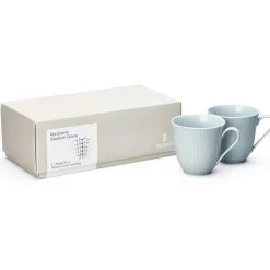 Rörstrand Kaffekoppar-Swedish Grace Mugg 30 cl 2-Pack, Is (Ljusblå)