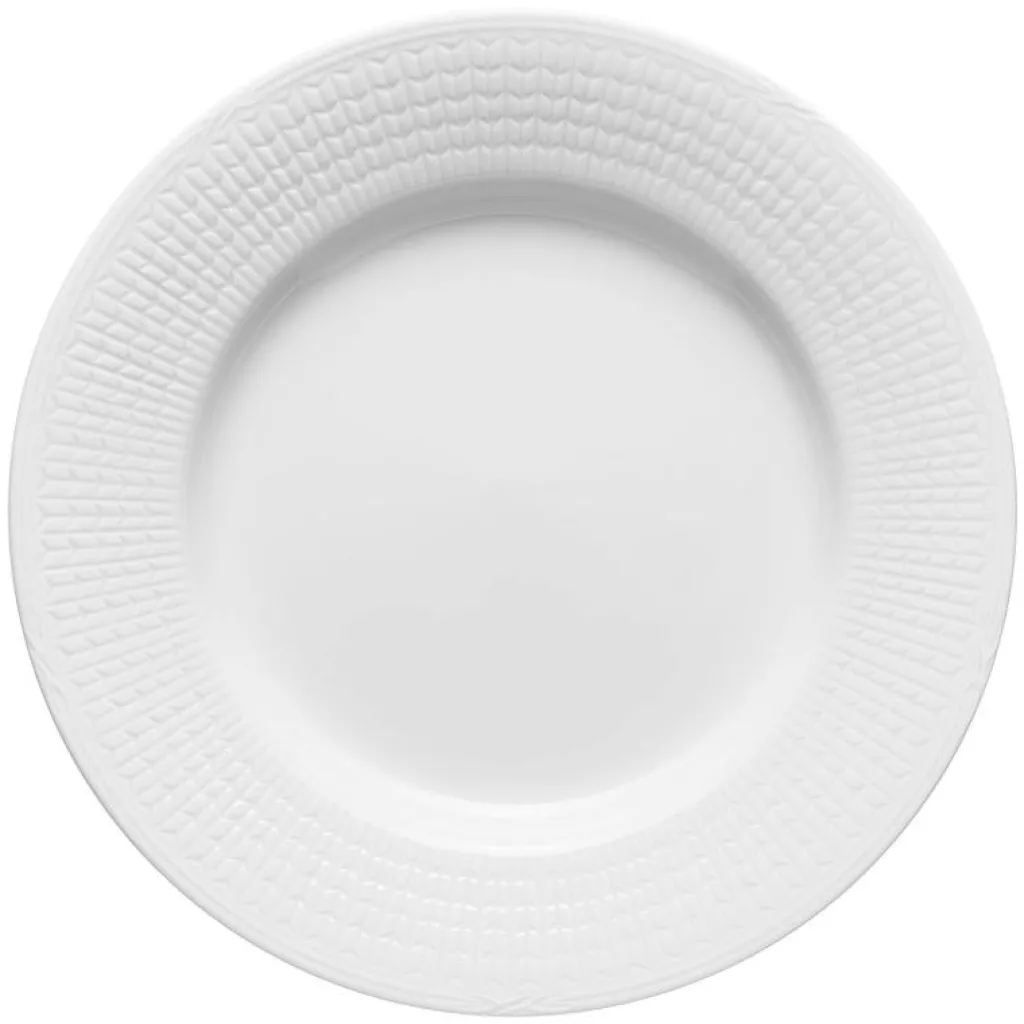 Rörstrand Mattallrikar-Swedish Grace Tallrik 24 cm, Snö (Vit)