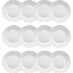 Swedish Grace Tallrik 27 cm Snö (Vit), 12-Pack