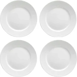 Rörstrand Mattallrikar-Swedish Grace Tallrikar 27 cm 4-pack, Snö