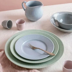 Rörstrand Mattallrikar-Swedish Grace Tallrikar 27 cm 4-pack, Snö