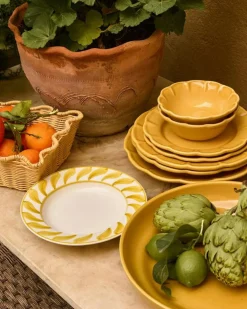 Pick a Poppy Djupa Tallrikar-Swirl Djup Tallrik 22 cm, Blå