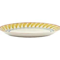 Pick a Poppy Uppläggningsfat-Swirl Serveringstallrik 32 cm, Gul