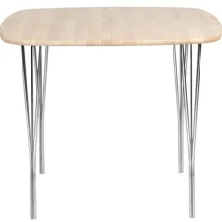 Symphony 86 Matbord 90x90 cm, Grafit Laminat / Krom