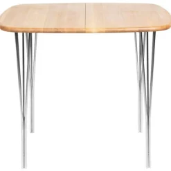 Symphony 86 Matbord 90x90 cm, Grafit Laminat / Krom