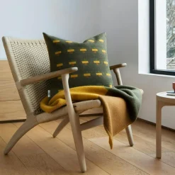 Røros Tweed Plädar & Filtar-Syndin Ullpläd 200x135 cm Grön / Brun