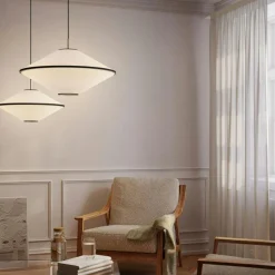 Edgeform Pendellampor-Tafta Pendel Ø65 cm Röd/Off-white