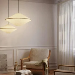 Edgeform Pendellampor-Tafta Pendel Ø65 cm Röd/Off-white