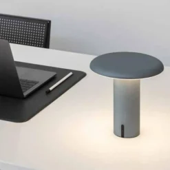 Artemide Portabla Lampor|Portabla Lampor-Takku Bordslampa Portabel, Varnished White