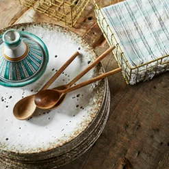 Madam Stoltz Mattallrikar-Tallrik 27 cm, Brun / Vit