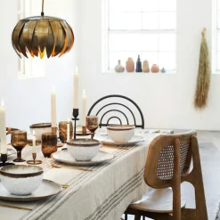 Madam Stoltz Mattallrikar-Tallrik 27 cm, Brun / Vit