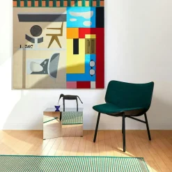 Tapis Matta 80x200 cm, Grön / Svart