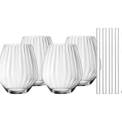 Nachtmann Tumblerglas-Taste Good Glas Med Sugrör 4-pack