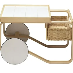 Artek Rullvagnar Och Serveringsvagnar-Tea Trolley 900 Serveringsvagn, Vit