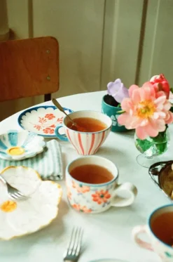 RICE Tekoppar-Tekopp Keramik 15 cl, Flowers