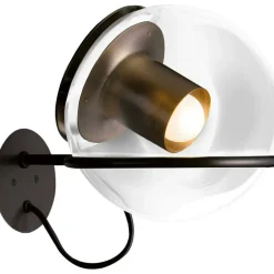 The Globe 727 Vägglampa, Satin Gold / Anodiserat Brons