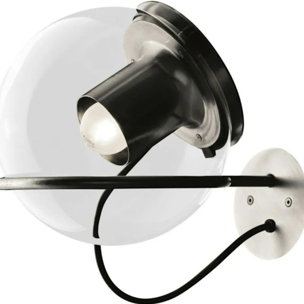 The Globe 727 Vägglampa, Satin Gold / Anodiserat Brons