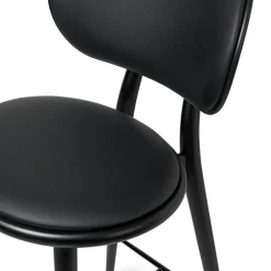 Mater Barstolar & Barpallar-The High Stool Backrest Barstol, Svartlackerad Bok