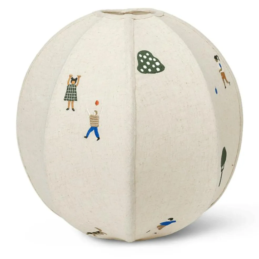 The Park Lampskärm Broderad Textil Ø35 cm