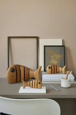 Spring Copenhagen Träfigurer|Dekorativa Accessoarer-The Wood Fish Träfigur 22 cm