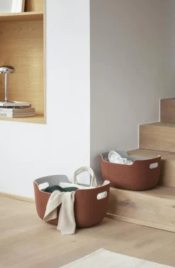 Tidy Förvaringskorg 48x35x26 cm, Kastanj