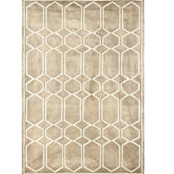 Tie Dye Ullmatta 200x300 cm, Beige