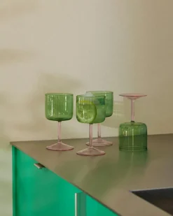 Tint Vinglas 2-pack, Rosa / Gul