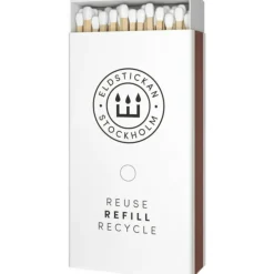 Eldstickan Tillbehör Ljusstakar & Ljuslyktor-Tändsticksask Stor Refill, Vit