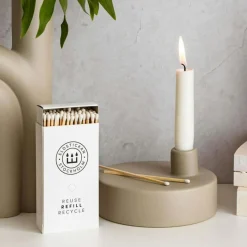 Eldstickan Tillbehör Ljusstakar & Ljuslyktor-Tändsticksask Stor Refill, Vit