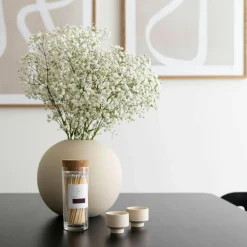 Eldstickan Tillbehör Ljusstakar & Ljuslyktor-Tändsticksburk Stor, Aska