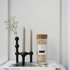 Eldstickan Tillbehör Ljusstakar & Ljuslyktor-Tändsticksburk Stor, Aska