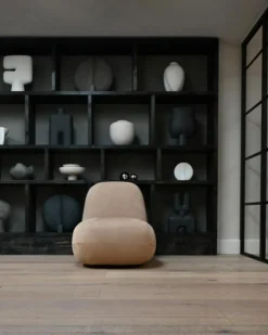 Toe Flat Fåtölj, Off-white Bouclé