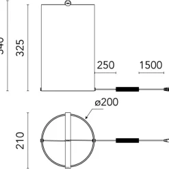 To-Tie T2 Bordslampa, Anodiserat Aluminium