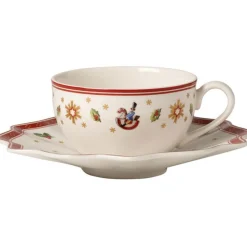 Villeroy & Boch Tekoppar|Julserviser-Toy's Delight Kaffekopp Med Fat, Vit