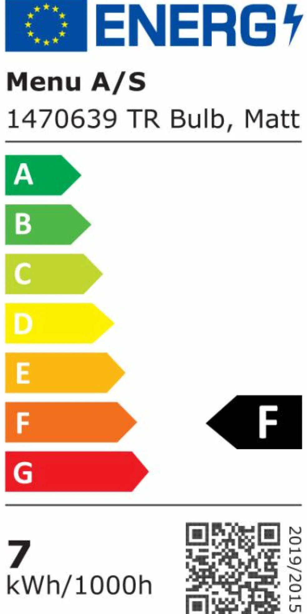 TR Bulb Pendel Mässing / Matt Opal Bulb