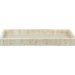 Travertine deco Bricka 16x31 cm