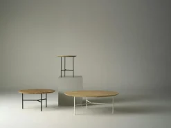 Tribeca Sidobord 47 cm, Oljad Rustik Ek/Svarta Ben