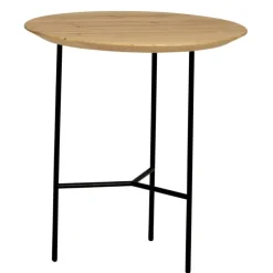 Mavis Soffbord|Sidobord & Avlastningsbord-Tribeca Sidobord Lackad Ek / Svart, 47 cm