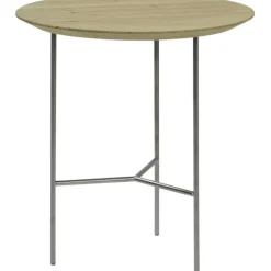 Mavis Soffbord-Tribeca Sidobord Lackad / Satinkromat Stål, 47 cm