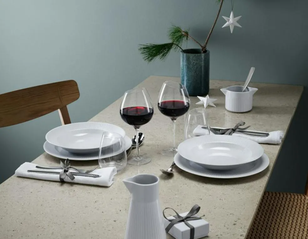 Trio Legio Nova Djup Tallrik 25 cm, Vit