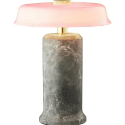 Trip No. 2 Portabel Lampa, Marmor Silver / Rose