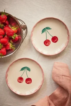 Tårtfat Keramik 15 cm, Cherry